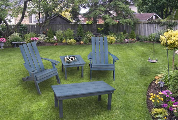 Hampton Folding Adirondack Chair w/ Cupholders in HDPE Poly