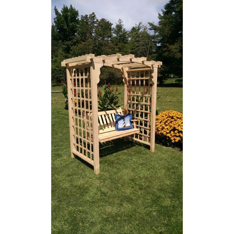 Cambridge Arbor & Swing in Cedar - Buy Online at dailyhubess.shop