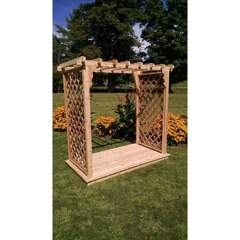 Covington Arbor & Deck in Cedar - Buy Online at dailyhubess.shop