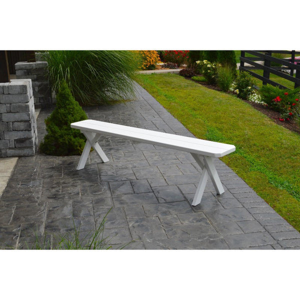 Cross-leg Bench 5, 6, & 8 Ft. in Yellow Pine - Buy Online at dailyhubess.shop