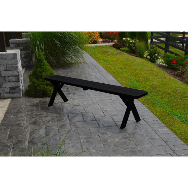 Cross-leg Bench 5, 6, & 8 Ft. in Yellow Pine - Buy Online at dailyhubess.shop