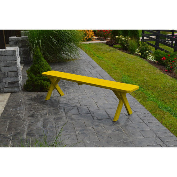 Cross-leg Bench 5, 6, & 8 Ft. in Yellow Pine - Buy Online at dailyhubess.shop