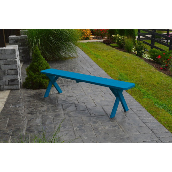 Cross-leg Bench 5, 6, & 8 Ft. in Yellow Pine - Buy Online at dailyhubess.shop