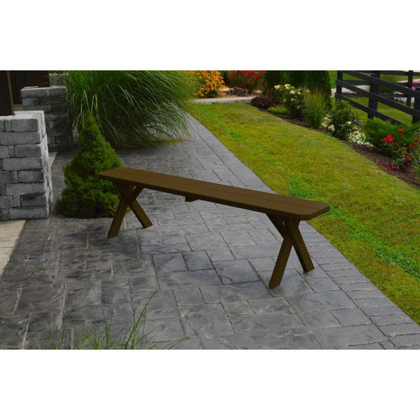 Cross-leg Bench 5, 6, & 8 Ft. in Yellow Pine - Buy Online at dailyhubess.shop
