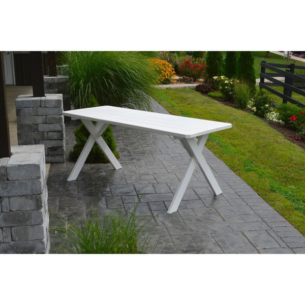 Cross-leg Table in Yellow Pine Wood - Buy Online at dailyhubess.shop
