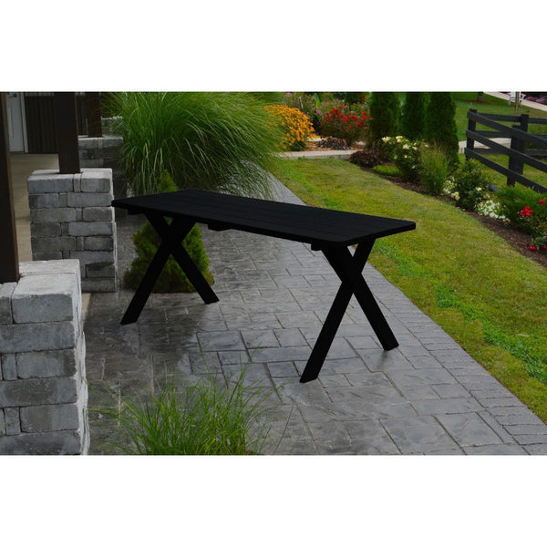 Cross-leg Table in Yellow Pine Wood - Buy Online at dailyhubess.shop