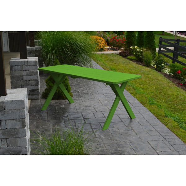 Cross-leg Table in Yellow Pine Wood - Buy Online at dailyhubess.shop