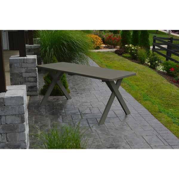 Cross-leg Table in Yellow Pine Wood - Buy Online at dailyhubess.shop
