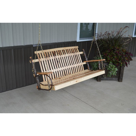 4ft, 5ft Hickory Porch Swing - (Chains Included) - Buy Online at dailyhubess.shop
