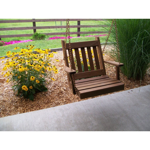Traditional English Chair Swing in Cedar - Buy Online at dailyhubess.shop