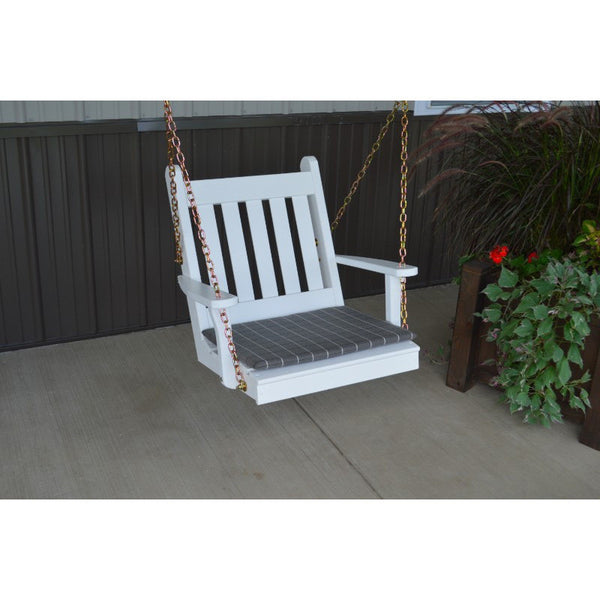 2 Ft. Wide Traditional English Chair Swing in Yellow Pine - Buy Online at dailyhubess.shop