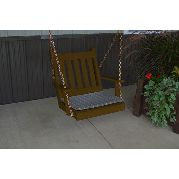 2 Ft. Wide Traditional English Chair Swing in Yellow Pine - Buy Online at dailyhubess.shop