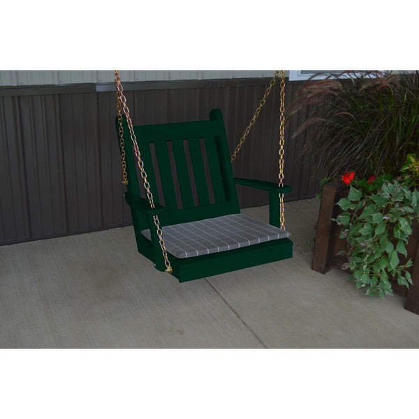 2 Ft. Wide Traditional English Chair Swing in Yellow Pine - Buy Online at dailyhubess.shop