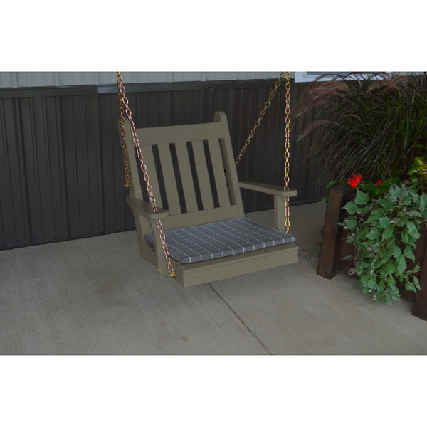 2 Ft. Wide Traditional English Chair Swing in Yellow Pine - Buy Online at dailyhubess.shop