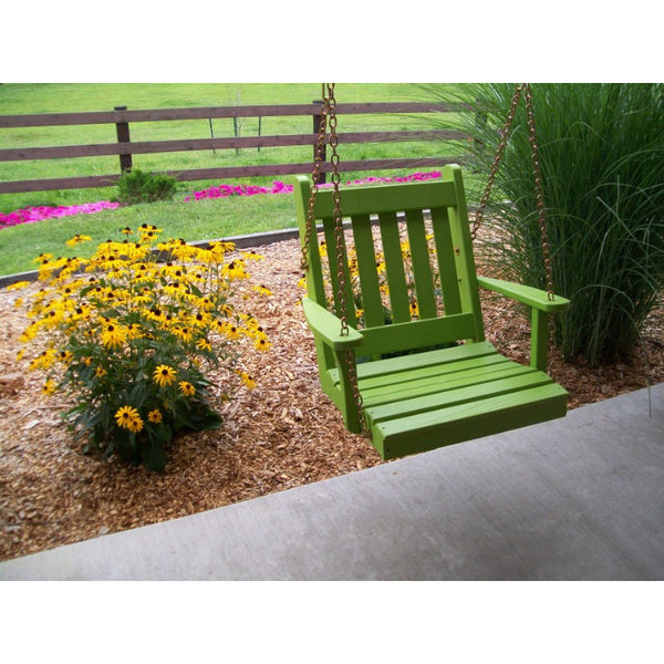 2 Ft. Wide Traditional English Chair Swing in Yellow Pine - Buy Online at dailyhubess.shop