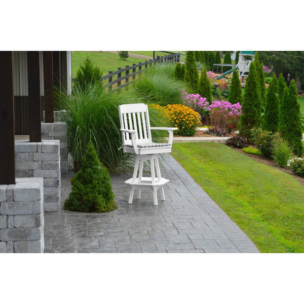 Traditional Swivel Bar Chair w/ Arms HDPE Poly - Buy Online at dailyhubess.shop