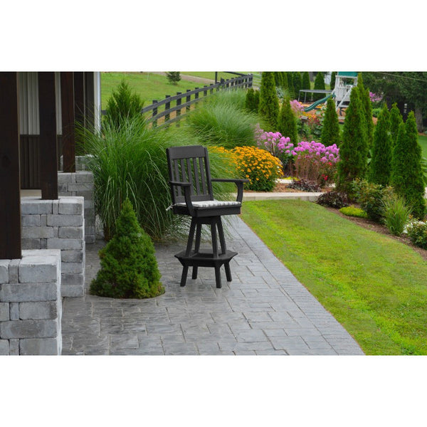 Traditional Swivel Bar Chair w/ Arms HDPE Poly - Buy Online at dailyhubess.shop