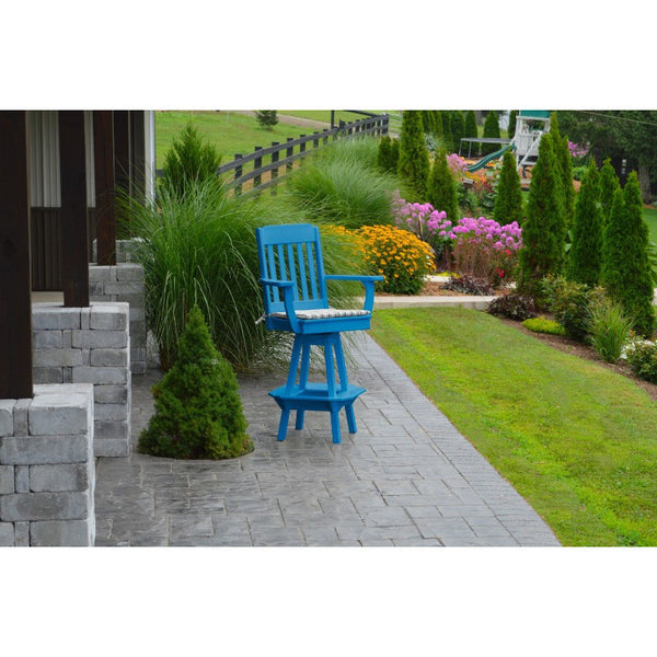Traditional Swivel Bar Chair w/ Arms HDPE Poly - Buy Online at dailyhubess.shop