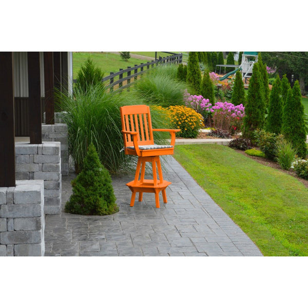 Traditional Swivel Bar Chair w/ Arms HDPE Poly - Buy Online at dailyhubess.shop