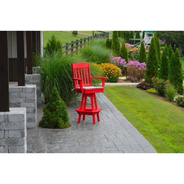 Traditional Swivel Bar Chair w/ Arms HDPE Poly - Buy Online at dailyhubess.shop