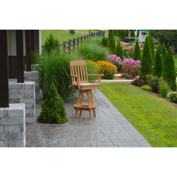 Traditional Swivel Bar Chair w/ Arms HDPE Poly - Buy Online at dailyhubess.shop