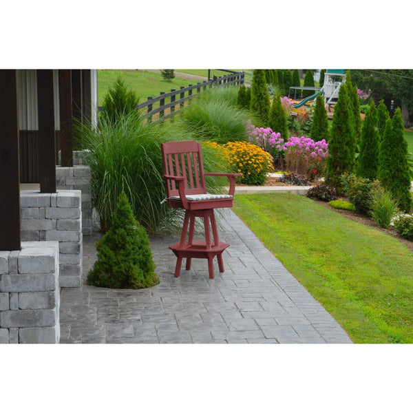 Traditional Swivel Bar Chair w/ Arms HDPE Poly - Buy Online at dailyhubess.shop
