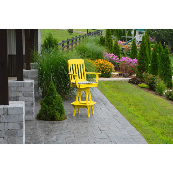 Traditional Swivel Bar Chair w/ Arms HDPE Poly - Buy Online at dailyhubess.shop