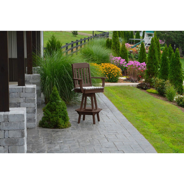 Traditional Swivel Bar Chair w/ Arms HDPE Poly - Buy Online at dailyhubess.shop
