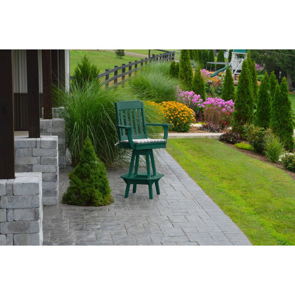 Traditional Swivel Bar Chair w/ Arms HDPE Poly - Buy Online at dailyhubess.shop