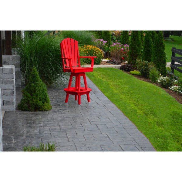 Adirondack Swivel Bar Chair w/ Arms in Poly HDPE - Buy Online at dailyhubess.shop
