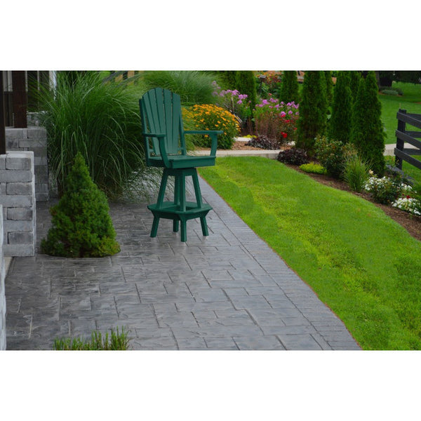 Adirondack Swivel Bar Chair w/ Arms in Poly HDPE - Buy Online at dailyhubess.shop