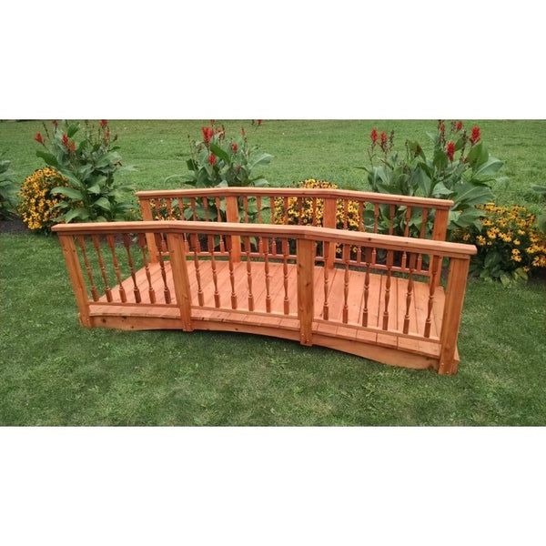 4 Ft. Wide Spindle Bridge w/ High Hand Rails in Cedar - Buy Online at dailyhubess.shop