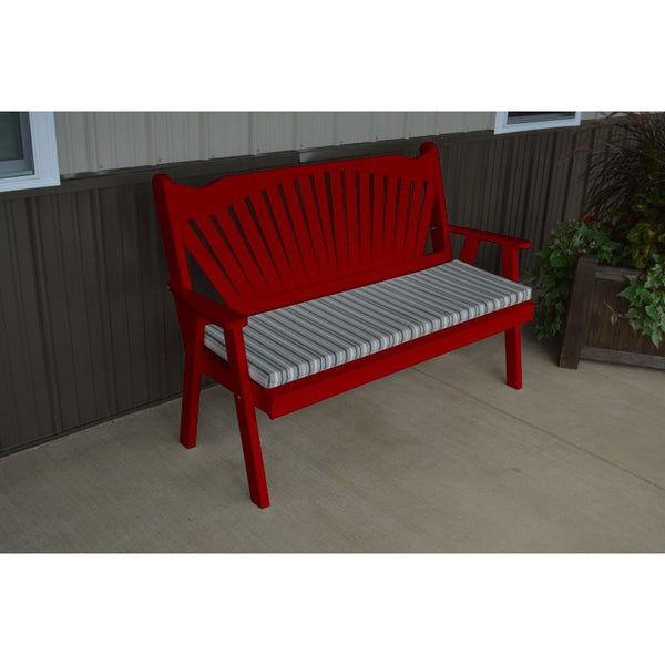 Fanback Garden Bench in Pine - Buy Online at dailyhubess.shop