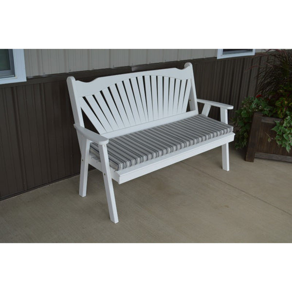 Fanback Garden Bench in Pine - Buy Online at dailyhubess.shop