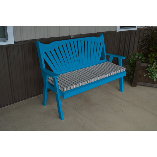 Fanback Garden Bench in Pine - Buy Online at dailyhubess.shop