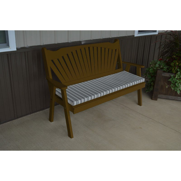 Fanback Garden Bench in Pine - Buy Online at dailyhubess.shop