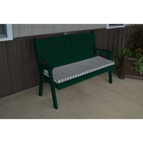 Fanback Garden Bench in Pine - Buy Online at dailyhubess.shop