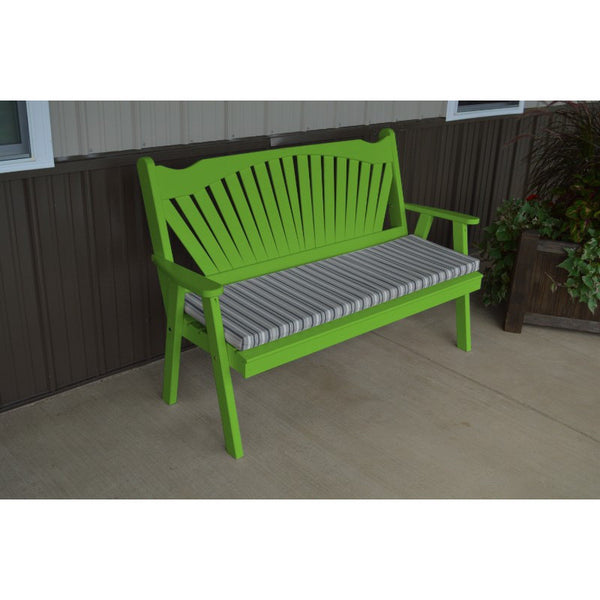 Fanback Garden Bench in Pine - Buy Online at dailyhubess.shop