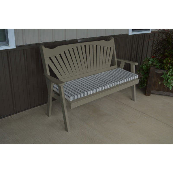 Fanback Garden Bench in Pine - Buy Online at dailyhubess.shop