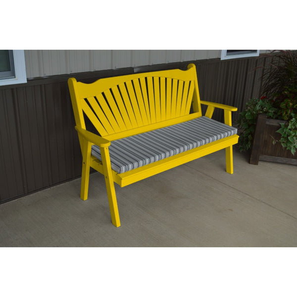Fanback Garden Bench in Pine - Buy Online at dailyhubess.shop