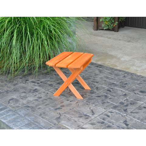 Folding Oval End Table in Cedar Wood - Buy Online at dailyhubess.shop