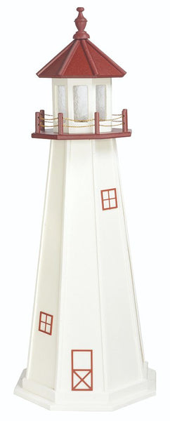 Replica Lighthouses in Painted Wood