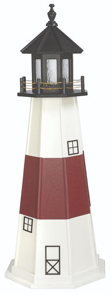 Replica Lighthouses in Painted Wood