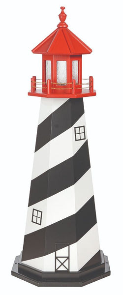 Replica Lighthouses in Painted Wood
