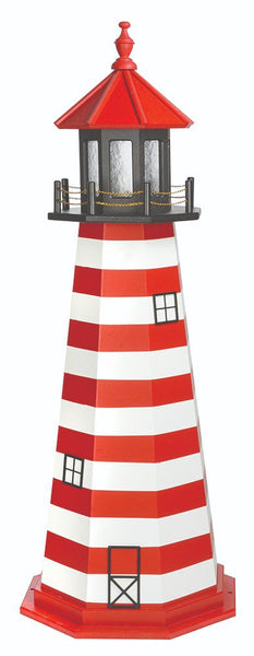 Replica Lighthouses in Painted Wood