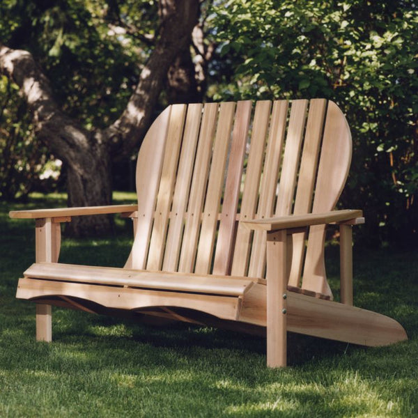 Cedar Loveseat 2 Person Wide Backed Bench