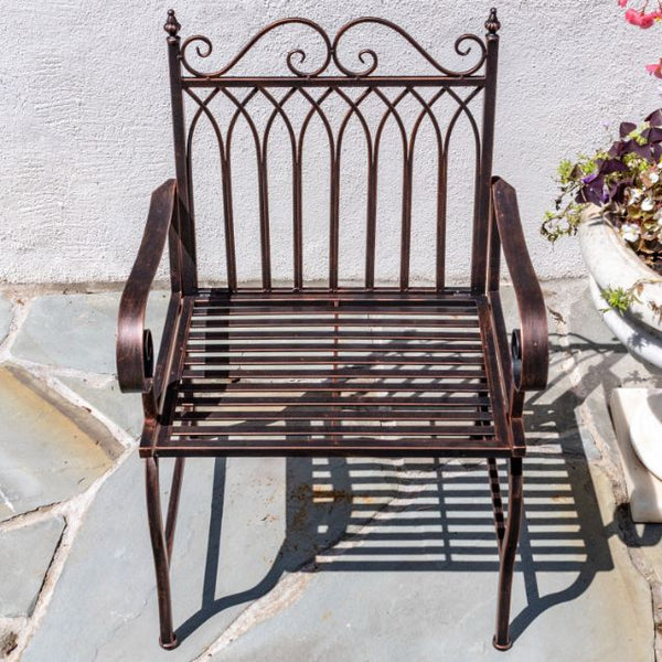 "Valley Forge" Three Piece Garden Furniture Set in Antique Bronze