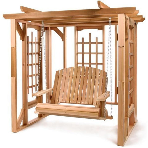 Pergola with Swing Set PO72U-S - All Things Cedar - Buy Online at dailyhubess.shop