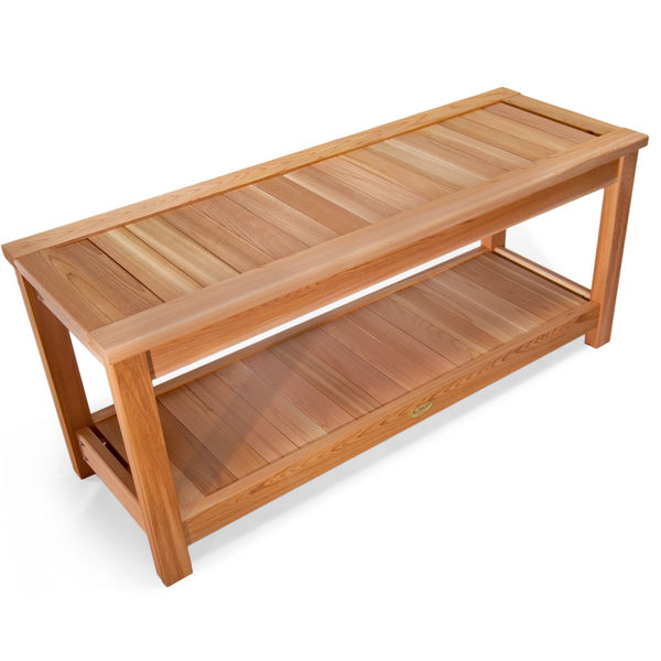 Sauna Pool Shower Bench Red Cedar Wood