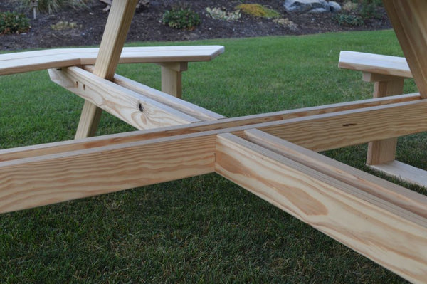 Octagon Table with Attached Walk-In Benches 54" Top